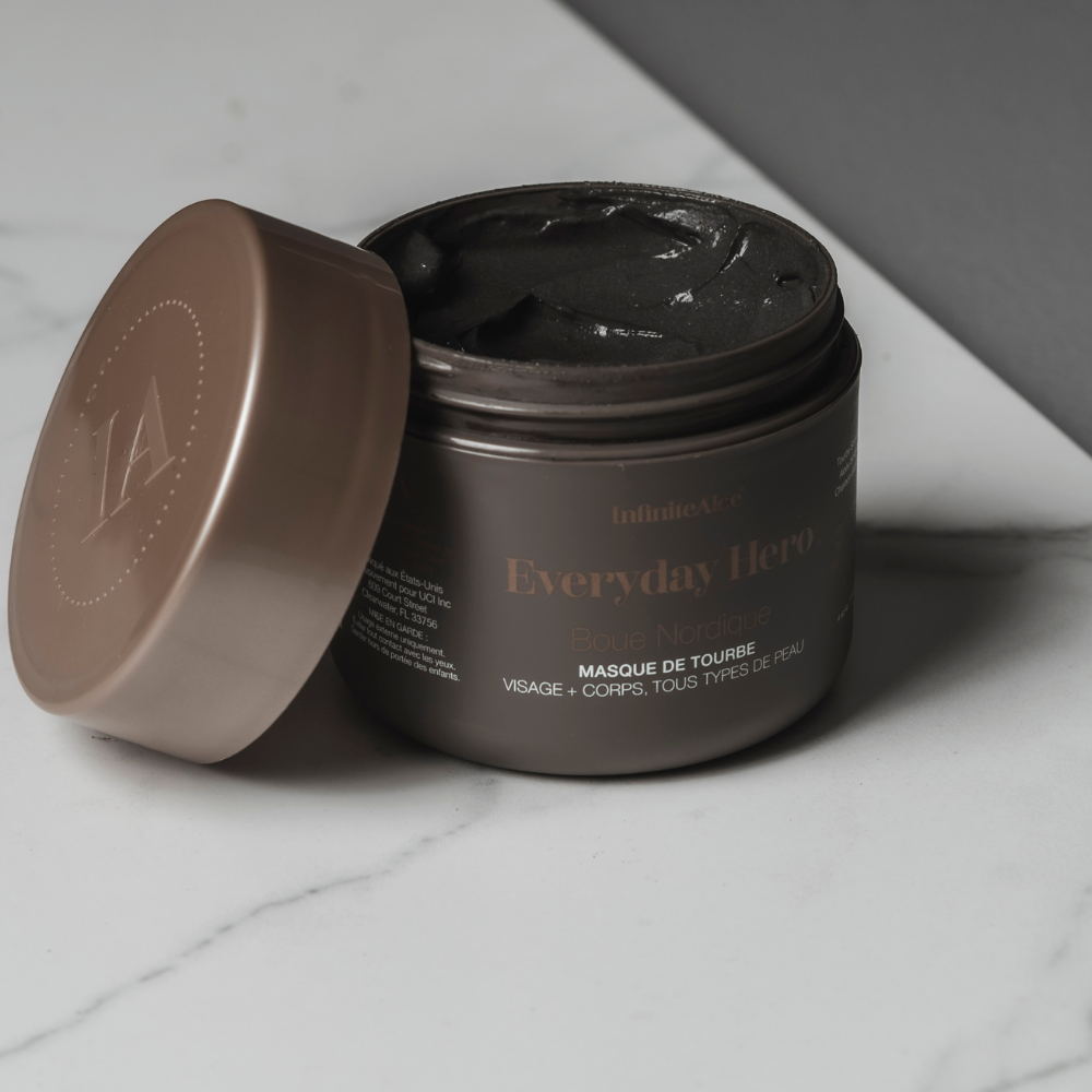 nordic mud open jar, mud mask made with scandinavian peat