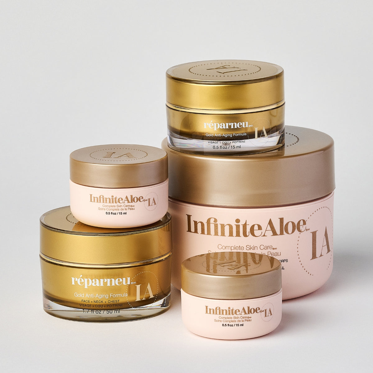 Beauty Bundle Infinite outlet Aloe x 8 - Gold, Skin Polish, Scrub, Mask, Aloe Vera NEW